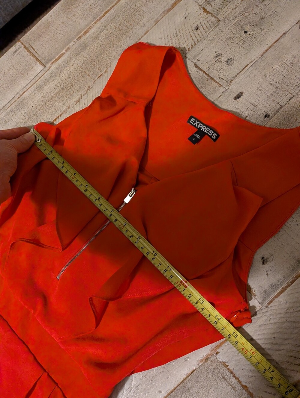 Express Pink Ruffle Romper 2 - Picture 7 of 12